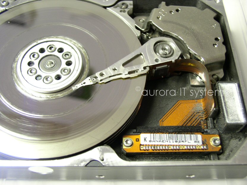 Hard disk crash image