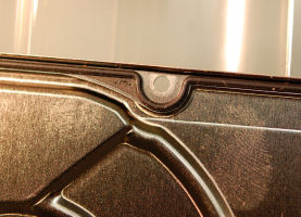 cover plate indicating corrosion